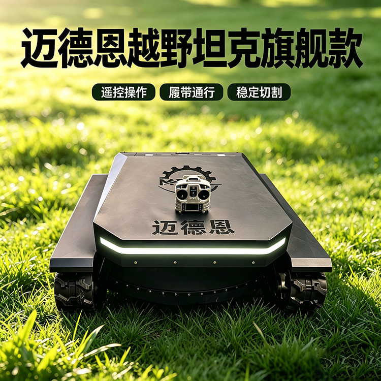 迈德恩智能遥控割草机越野坦克旗舰款